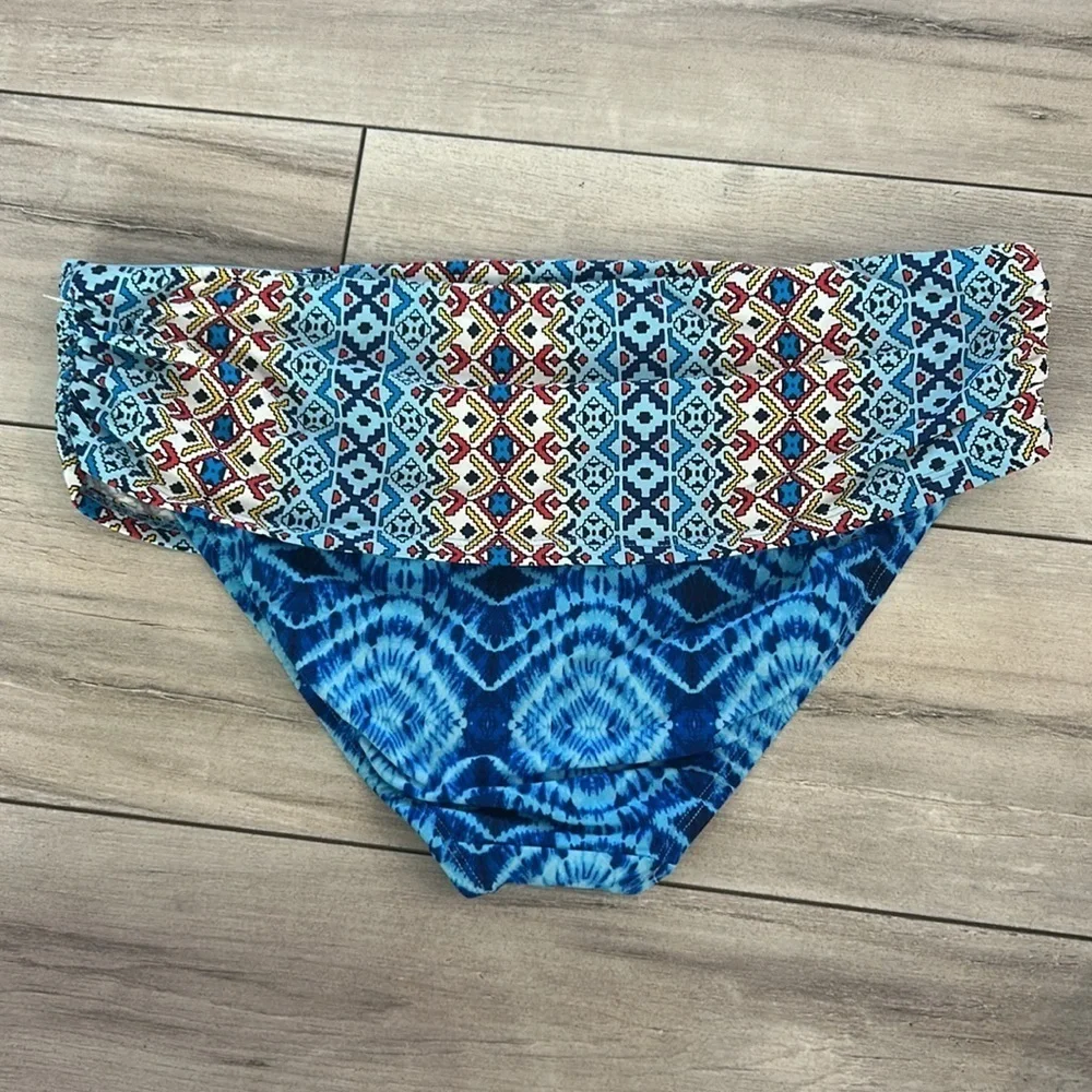 Bleu / Rod Beattie high waisted tie dye bikini swim bottoms size 12 NWOT